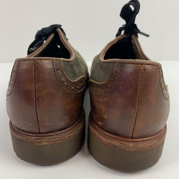 Saddles and Bugs Wingtip Shoes Mens 8M Bass Brown Lace Up Casual - Picture 3 of 8